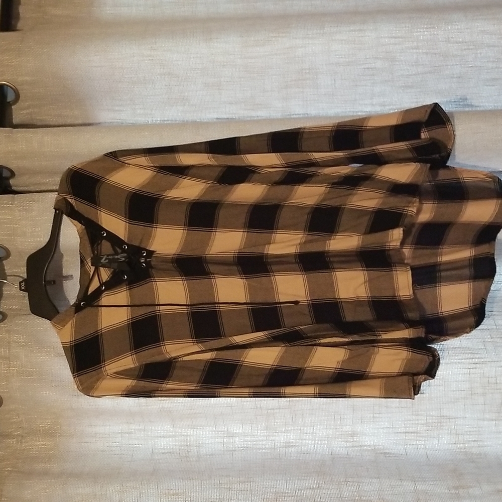 Light flannel top